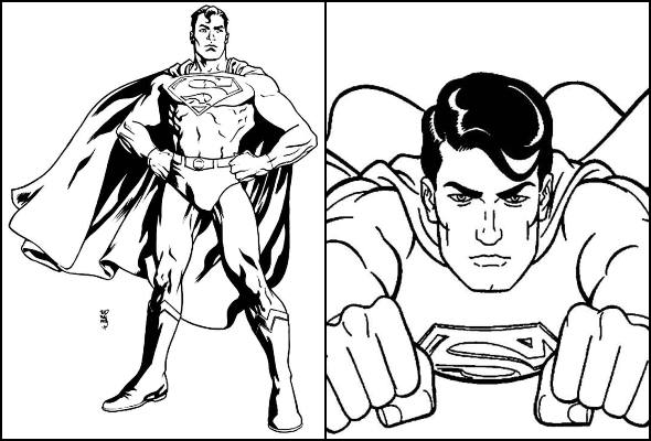 Coloriage de Superman
