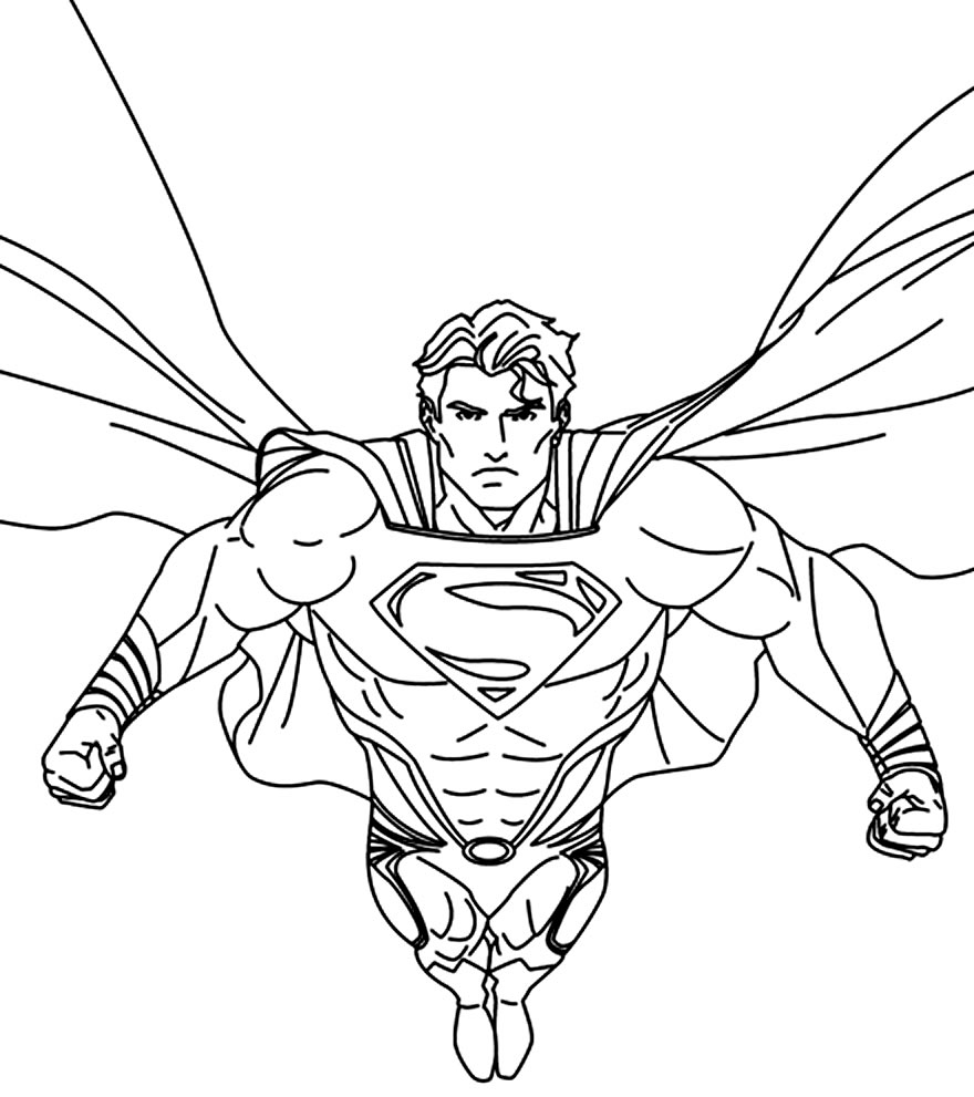 Coloriage de Superman