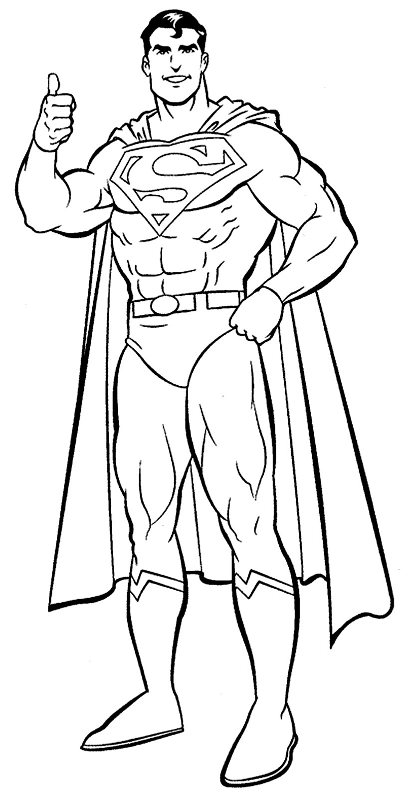 Dessin de Superman à peindre