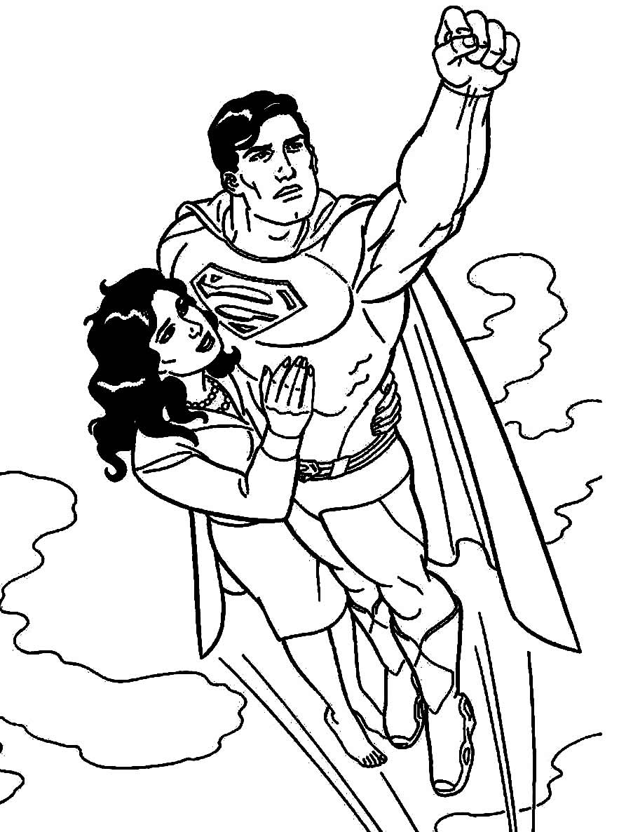 Coloriage de Superman