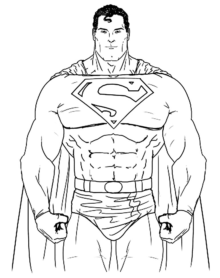 Image de Superman à peindre