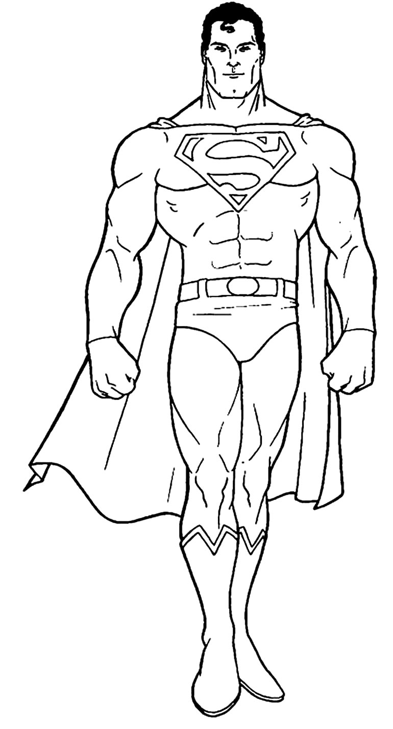 Coloriage de Superman