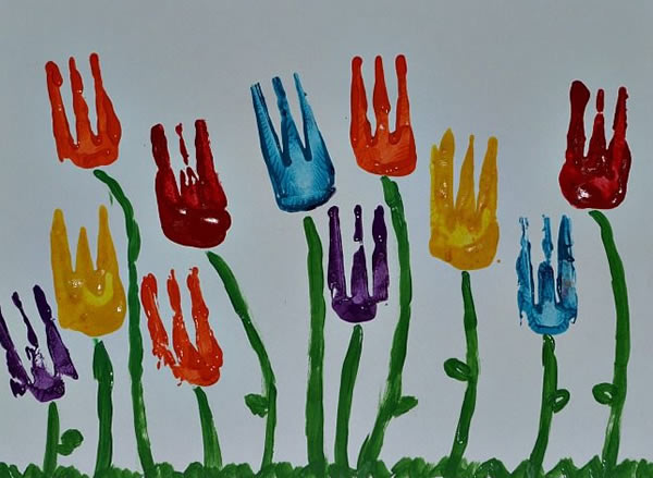 Art coloré facile à faire avec les enfants