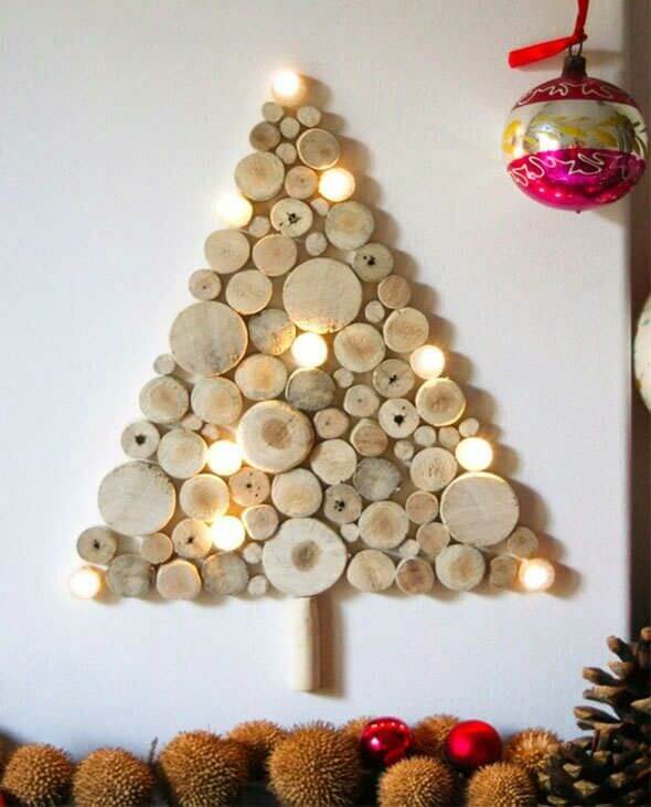décoration de Noël avec petit bois