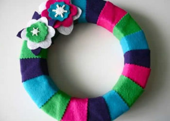 Comment faire une guirlande colorée en feutre