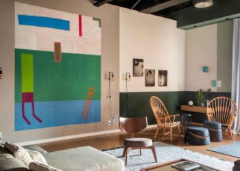 Les peintures demi-murales prennent le décor de l’évidence et sont une tendance chez CASACOR