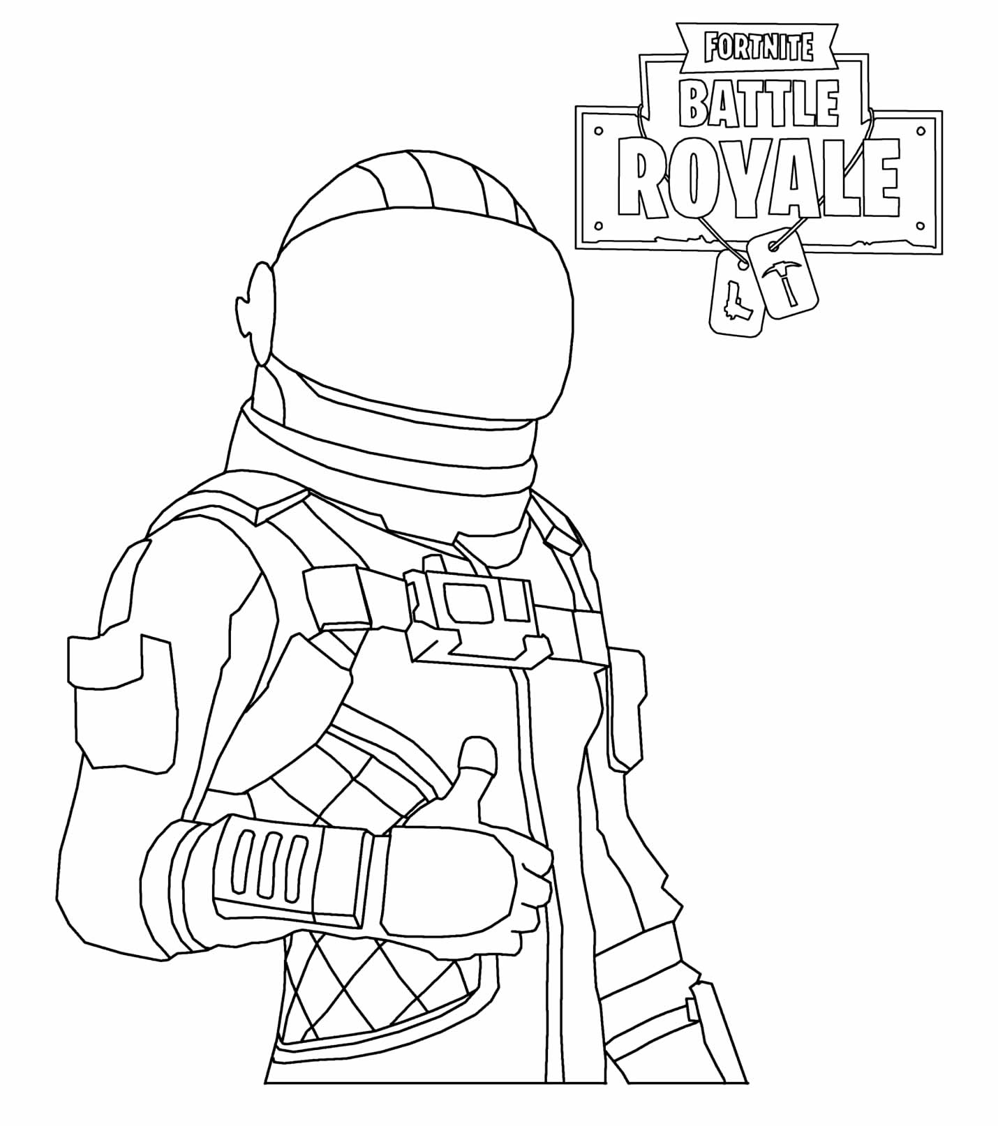 Coloriage de Fortnite