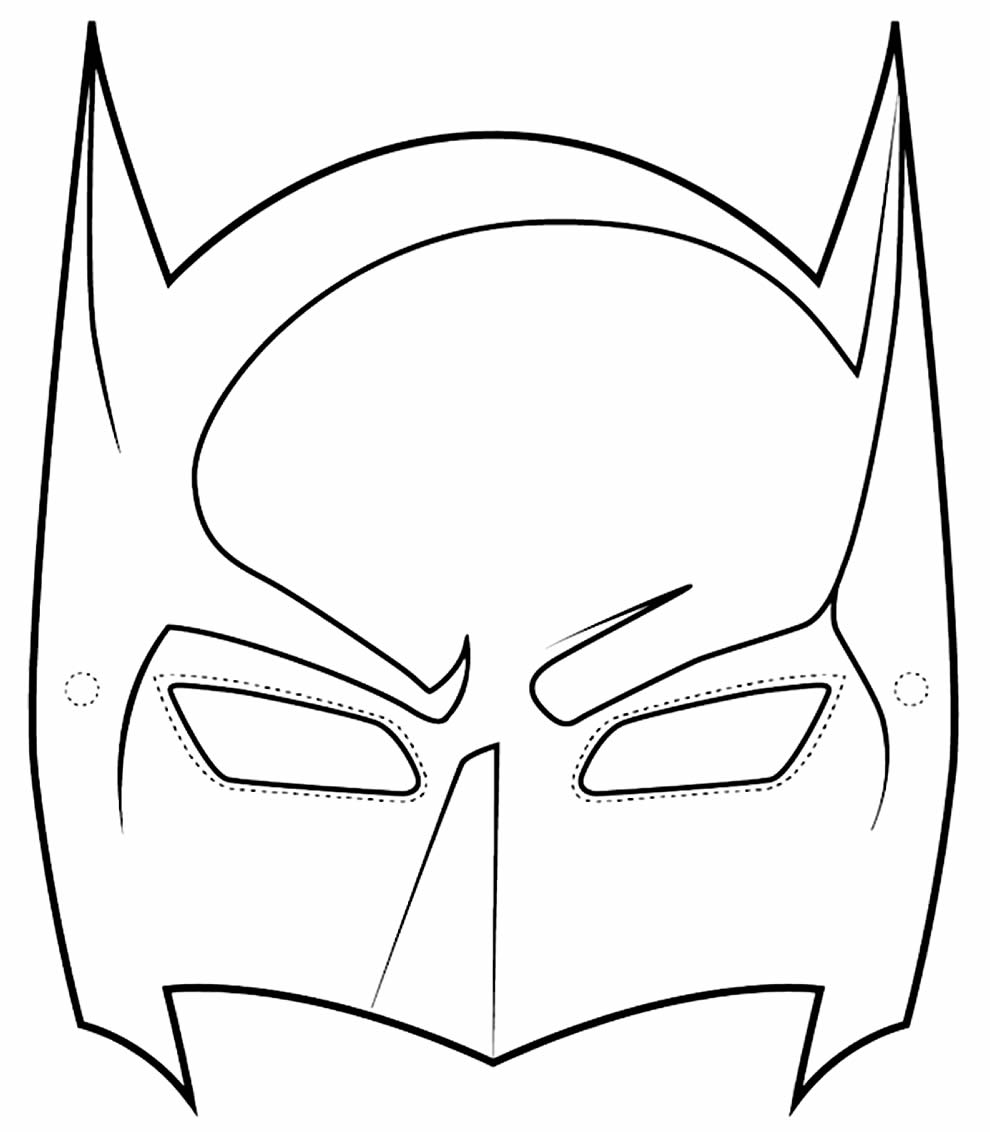 Masque Batman à découper