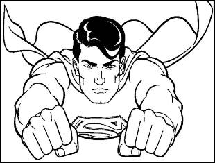 Coloriage de Superman