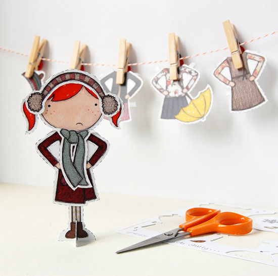 Fille mimoso papertoy