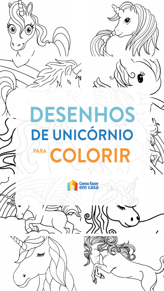 Coloriages de licorne à peindre et colorier