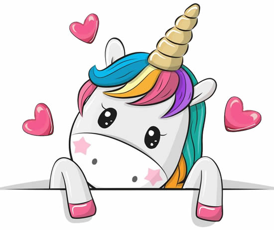 Beau dessin de licorne