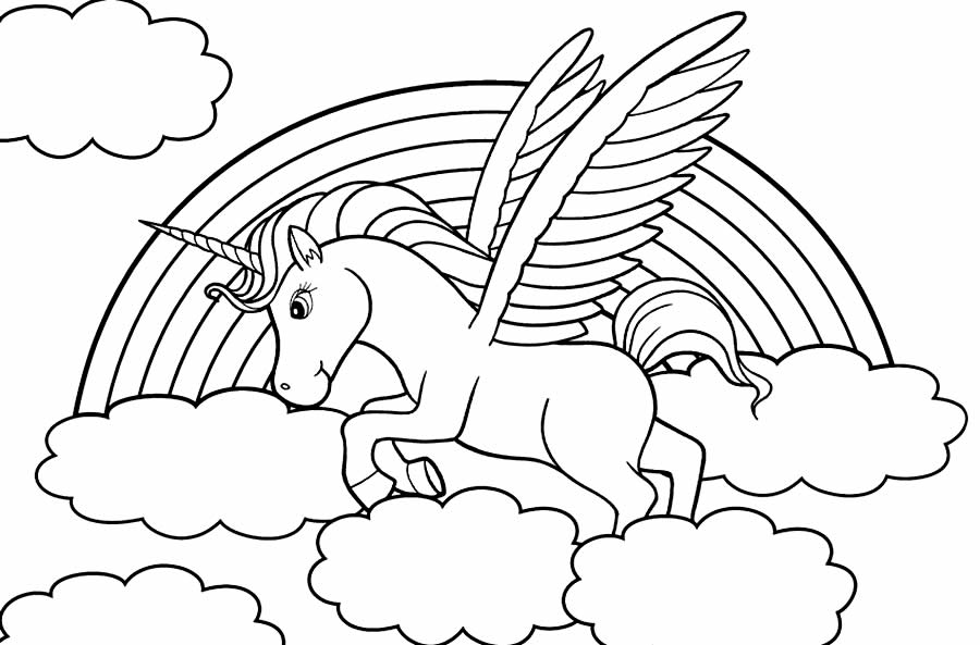 Coloriage Licorne