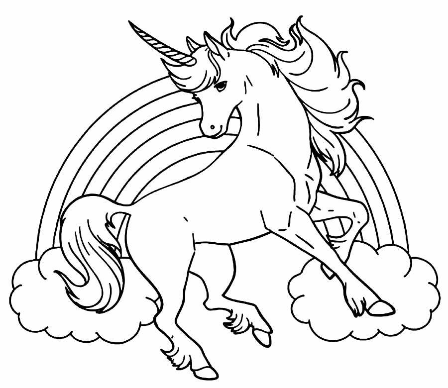 Coloriage licorne