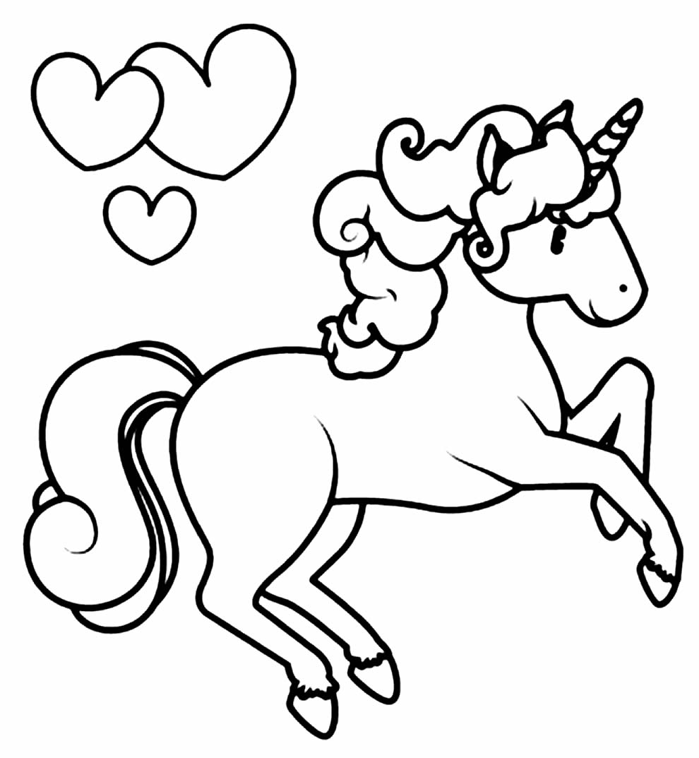 Dessin pour peindre licorne
