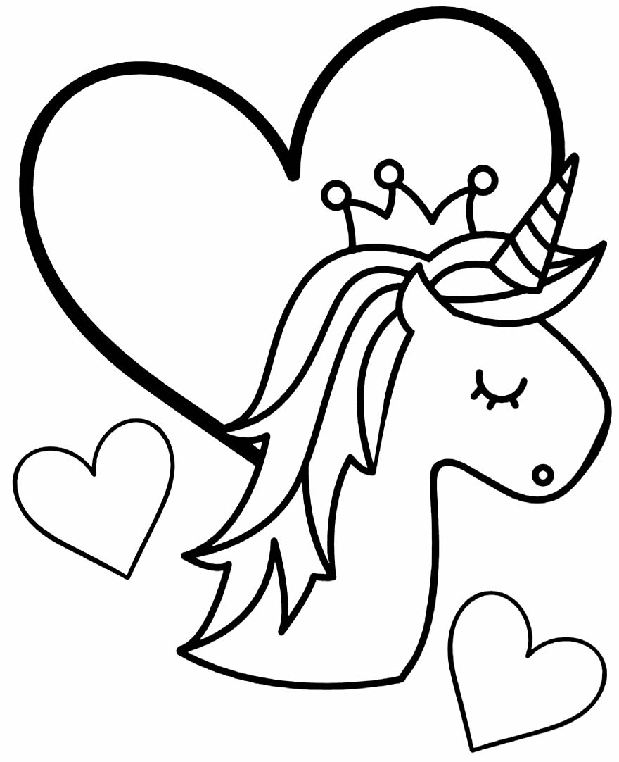 Dessin pour peindre licorne