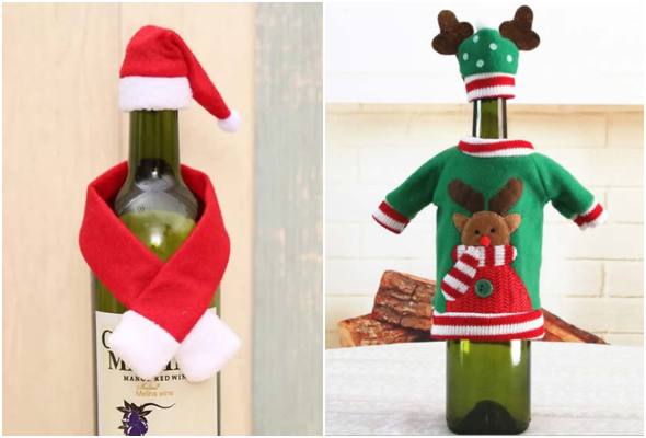 Vêtements de Noël pour bouteilles