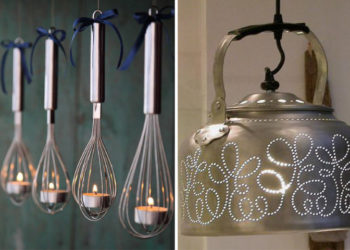 Idées d’éclairage avec des ustensiles de cuisine