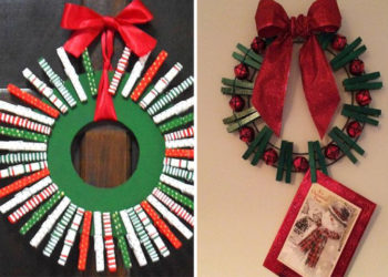 Belle guirlande de pinces à linge pour Noël