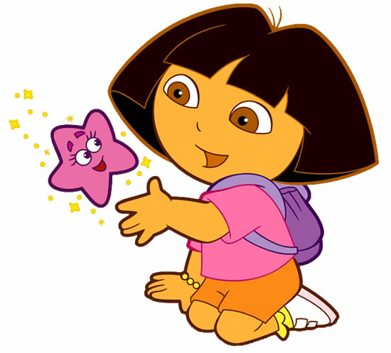 Dessin coloré de l'aventureuse Dora