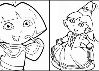 Coloriages de Dora l’exploratrice à peindre et colorier