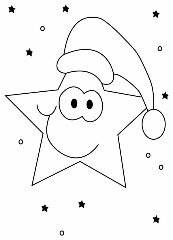 Coloriage étoile de Noël – Maison Bonte  Votre Guide & Magazine