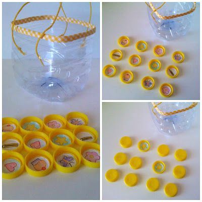 Jouets avec casquettes recyclées