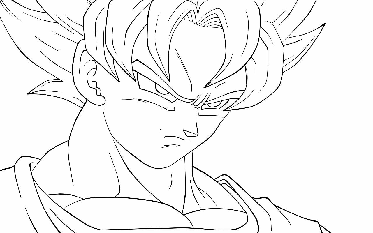 Image de Goku à peindre