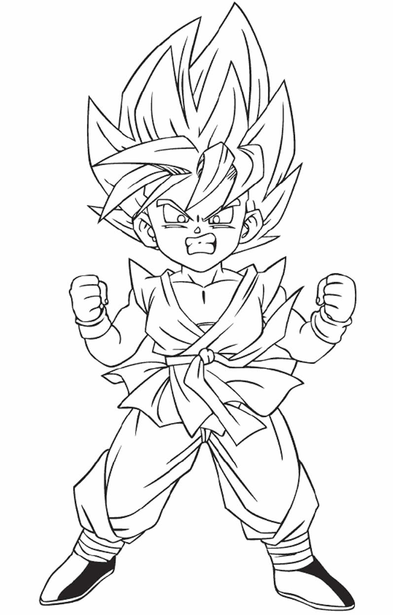Image de Goku à peindre