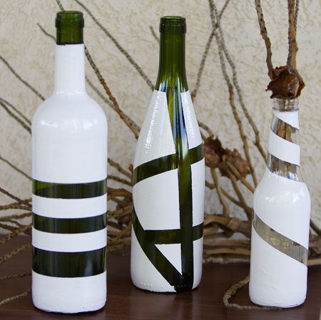 comment décorer des bouteilles en verre