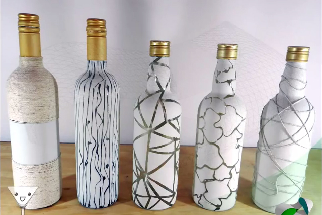 comment peindre des bouteilles en verre