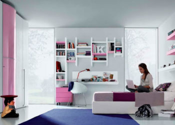 Conception d’une chambre pour une fille dans un style moderne