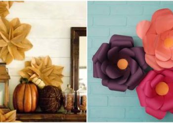 Comment faire des fleurs pour la décoration avec du papier étape par étape