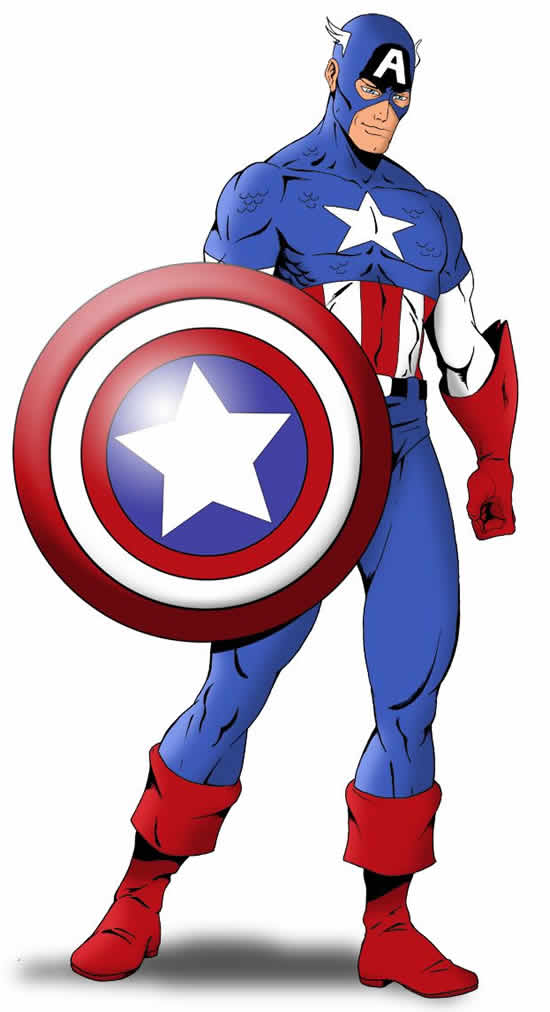Dessin de Captain America