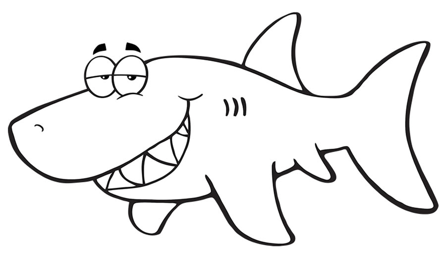 Coloriage bébé requin