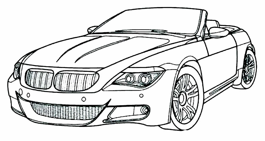 Coloriage de voiture à imprimer et colorier