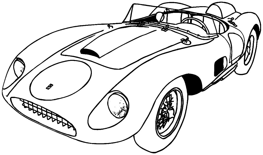 Image de coloriage de voiture