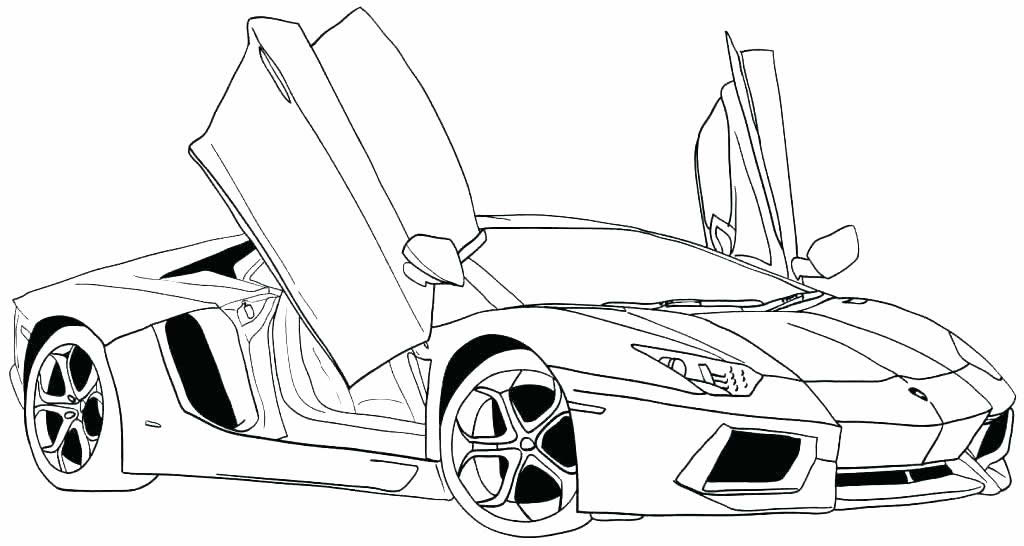 Coloriage de voiture à imprimer et colorier