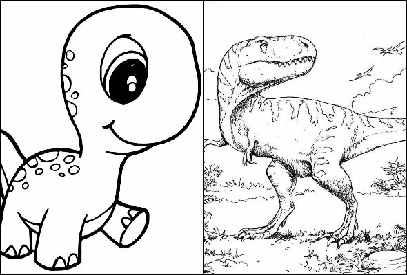 Coloriage dinosaures