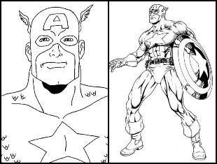 Coloriage de Captain America