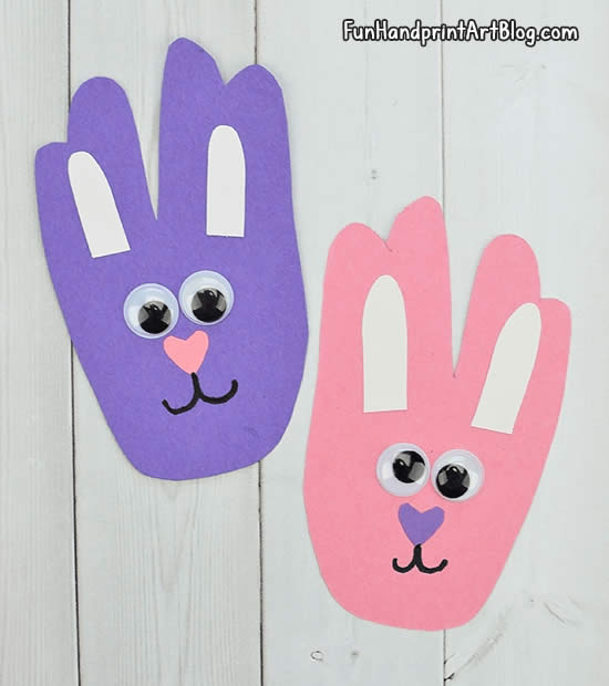 De jolis lapins en papier faciles à faire avec des enfants