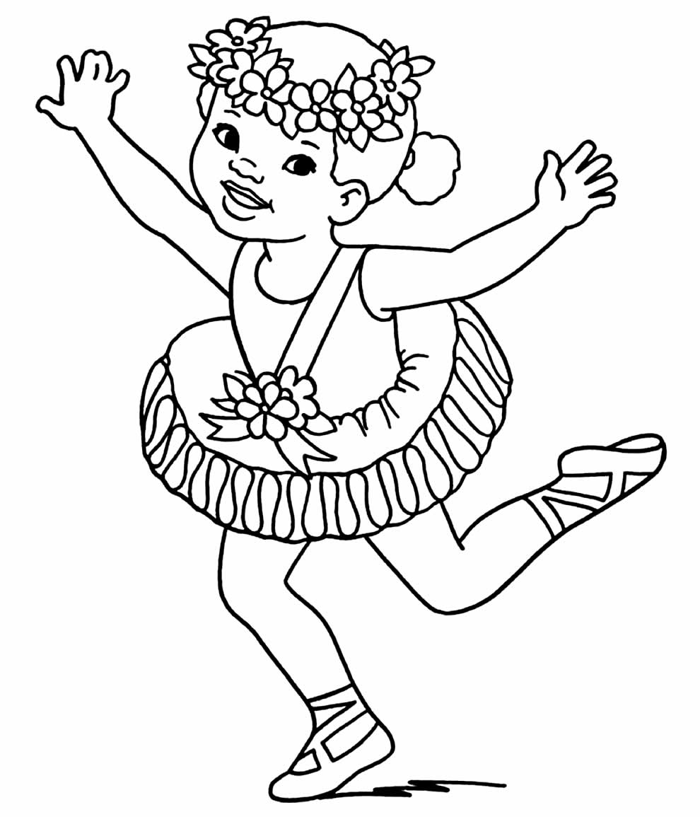 Coloriage ballerine