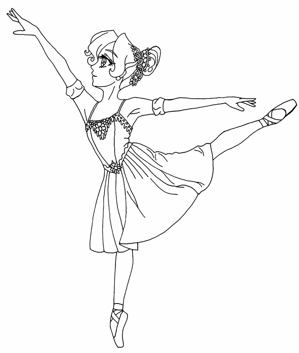 Coloriage ballerine