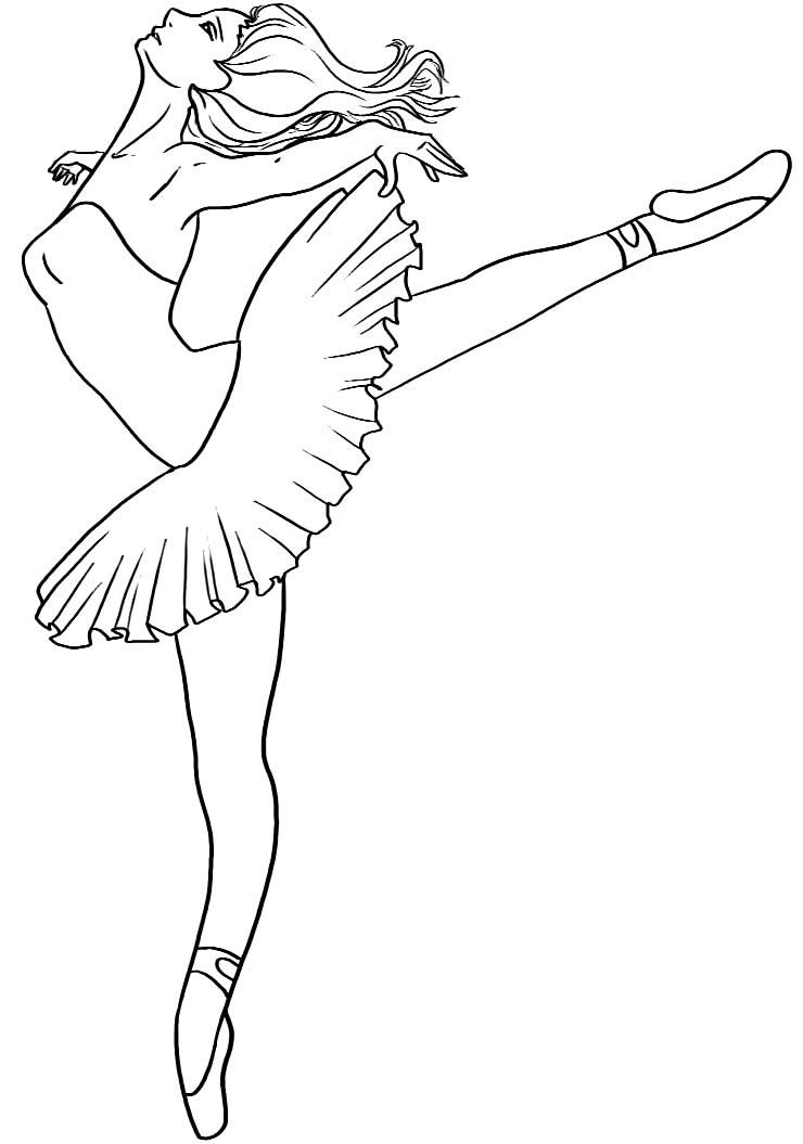 Coloriage ballerine