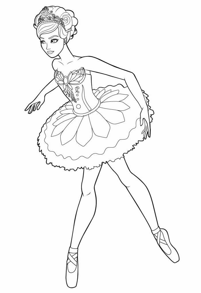 Coloriage ballerine