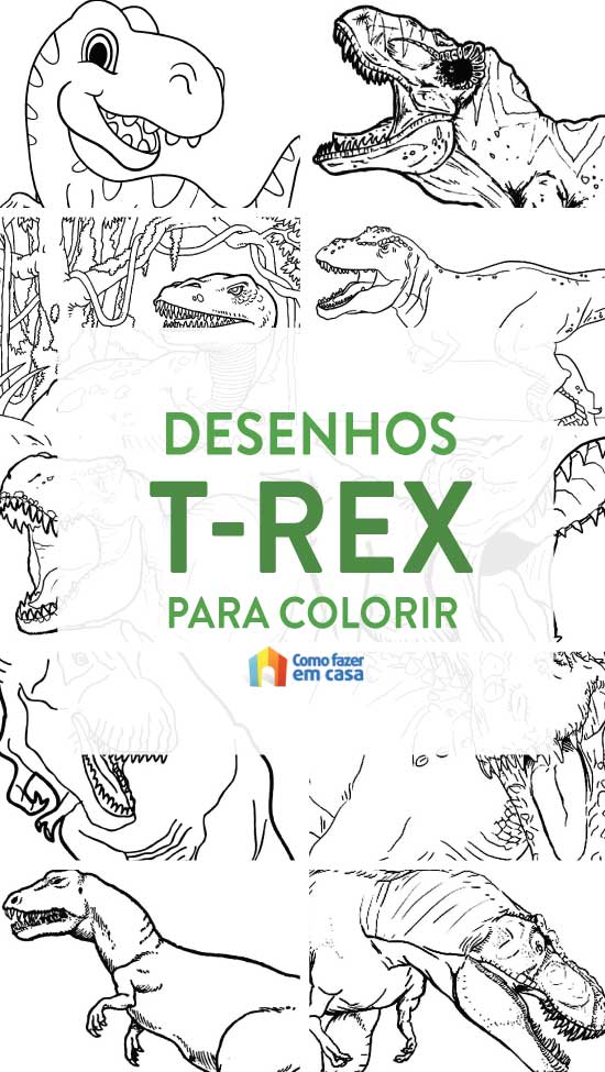 Coloriage T-Rex à imprimer