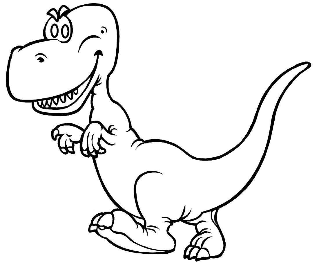 Coloriage de T-Rex amusant