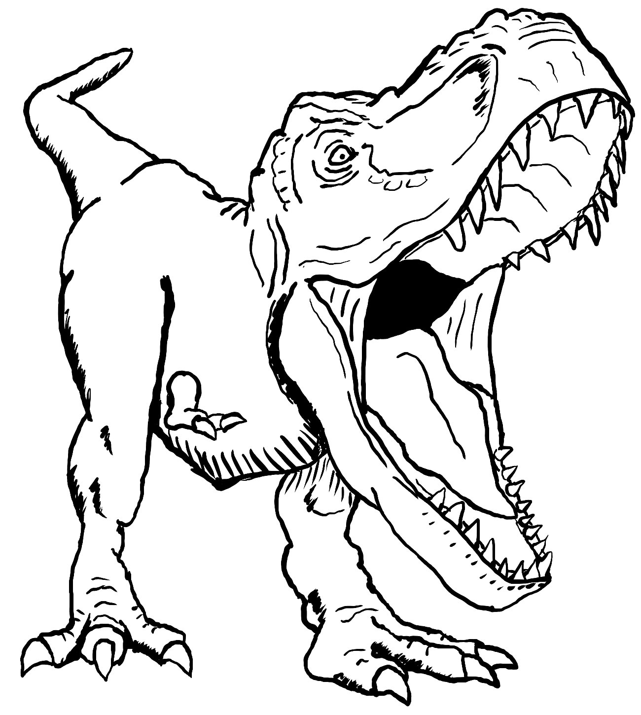 Coloriage T-Rex à imprimer – Maison Bonte : Votre Guide & Magazine