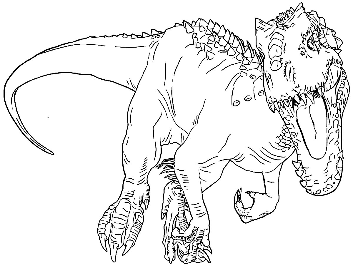 Image T-Rex à peindre