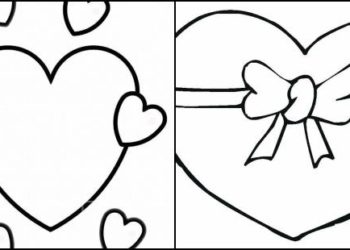 dessins de coeur à colorier